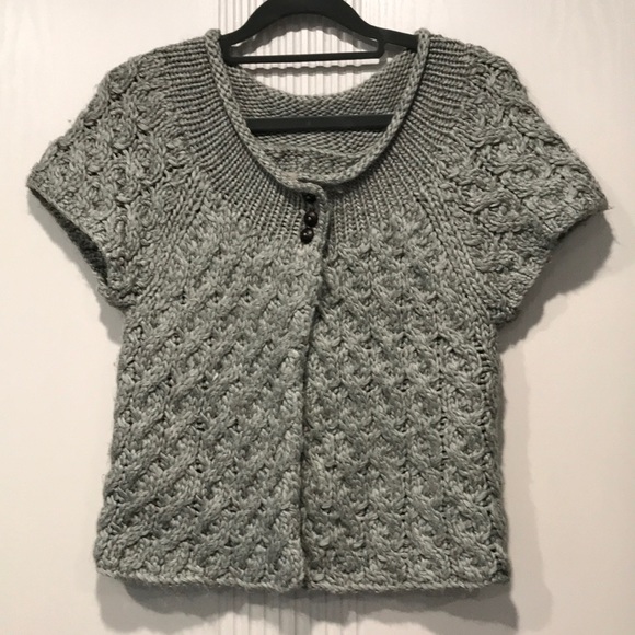 keisely Sweaters - Gray knitted blazer/top